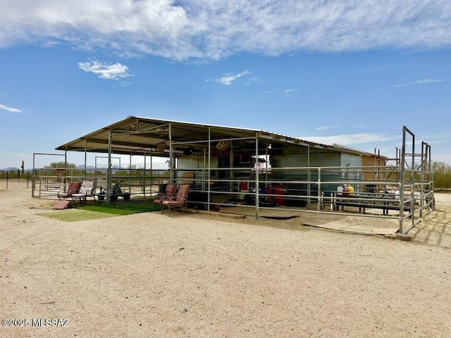 view of horse barn