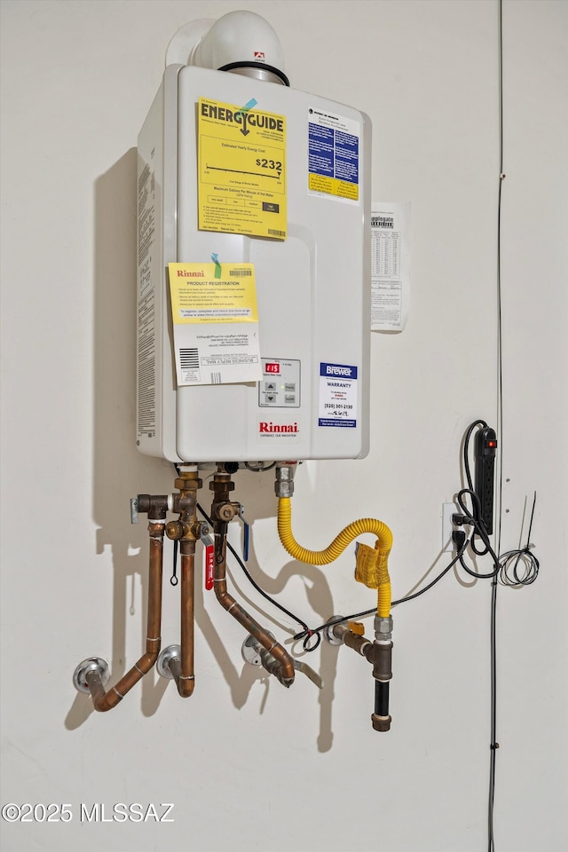 utilities with tankless water heater