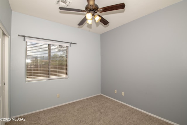 1419 W Red Creek Dr, Tucson, AZ 85737 - carpeted empty room featuring ceiling fan and baseboards