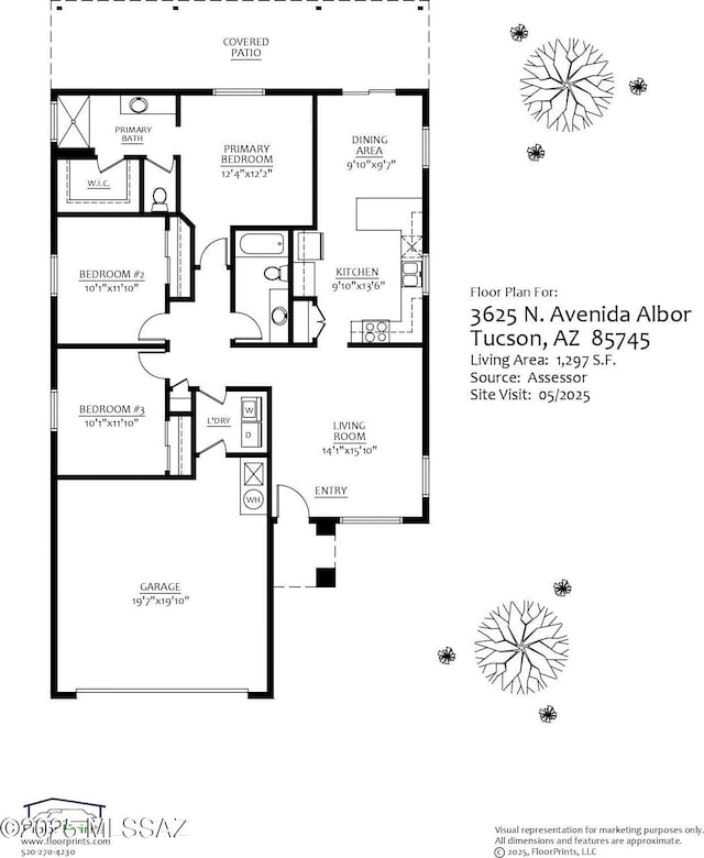 3625 N Avenida Albor, Tucson, AZ 85745 - property floor plan