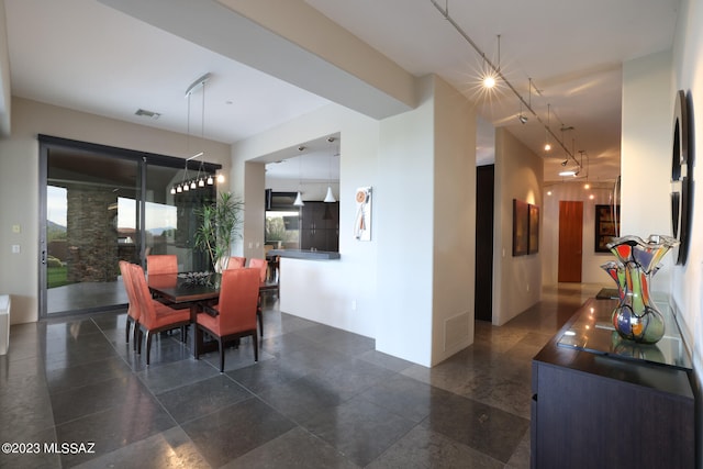 dining area with visible vents