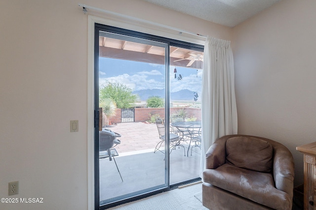 entryway featuring carpet