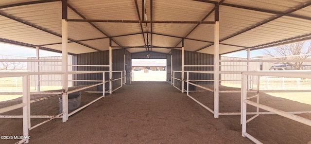 view of horse barn