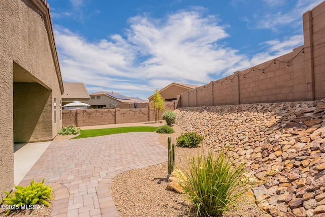 1117 W Valley Meadow Ln, Sahuarita, AZ 85629 - view of patio with a fenced backyard