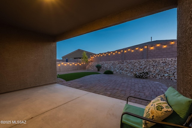 1117 W Valley Meadow Ln, Sahuarita, AZ 85629 - view of patio featuring a fenced backyard