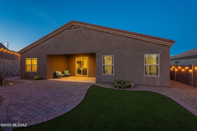 1117 W Valley Meadow Ln, Sahuarita, AZ 85629 - back of house with a patio area and stucco siding
