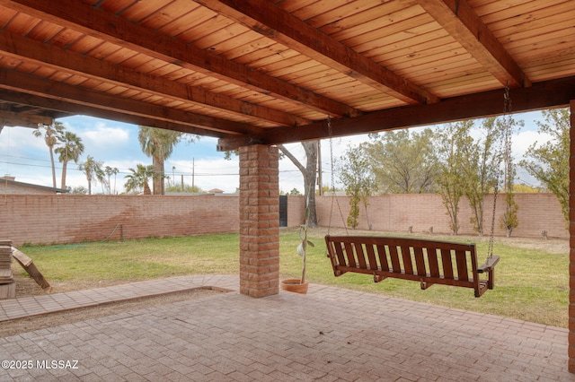 6341 E Brian Kent St, Tucson, AZ 85710 - view of patio with a fenced backyard