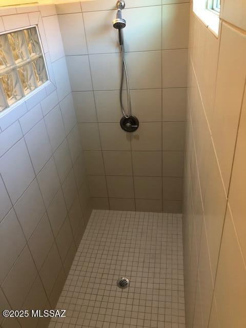 12171 N Golden Mirror Dr, Marana, AZ 85658 - full bathroom with a tile shower