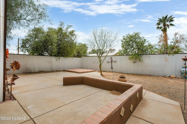view of patio / terrace with a fenced backyard