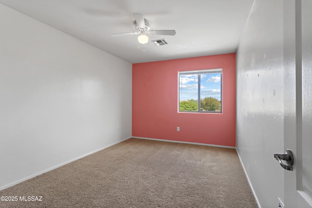 761 W Grantham St, Vail, AZ 85641 - carpeted empty room with baseboards, a ceiling fan, and visible vents