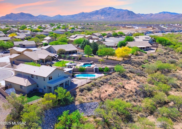 761 W Grantham St, Vail, AZ 85641 - aerial view with a mountain view and a residential view