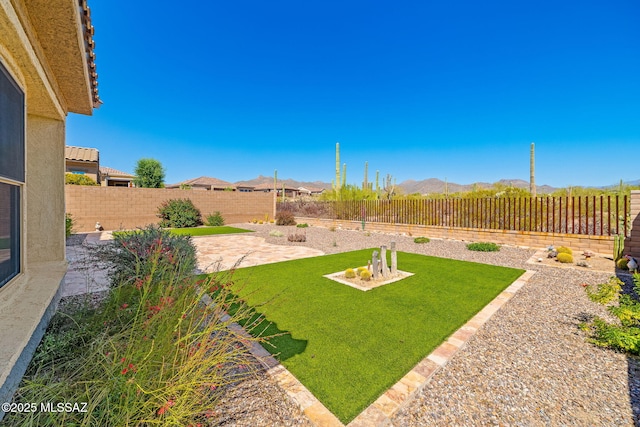 13906 N Rim Trl, Marana, AZ 85658 - view of yard with a patio area and a mountain view