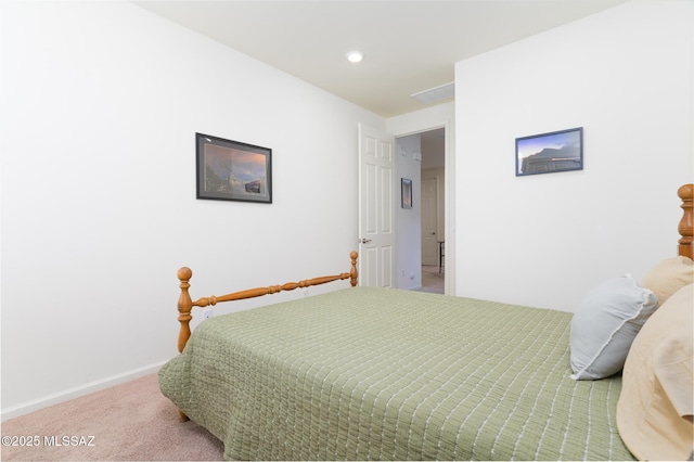 3295 W Sunlit Peak Dr, Tucson, AZ 85742 - carpeted bedroom featuring recessed lighting, visible vents, and baseboards