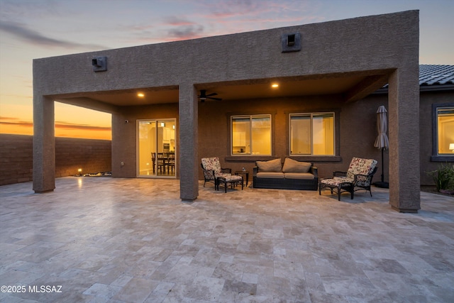 view of patio / terrace featuring outdoor lounge area
