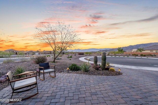 7797 S Indian Wheat Way, Tucson, AZ 85747 - view of patio featuring a mountain view