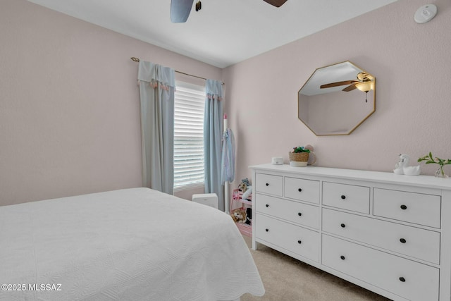 10391 E Malta St, Tucson, AZ 85747 - bedroom with a ceiling fan and light colored carpet