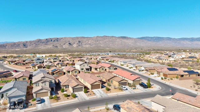13181 E Iron Chief Dr, Tucson, AZ 85747 - drone / aerial view featuring a mountain view and a residential view