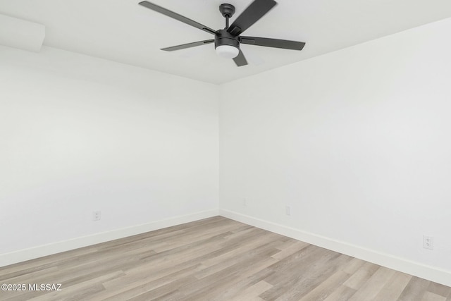 5788 E Paseo Cimarron, Tucson, AZ 85750 - spare room with light wood-style flooring and ceiling fan