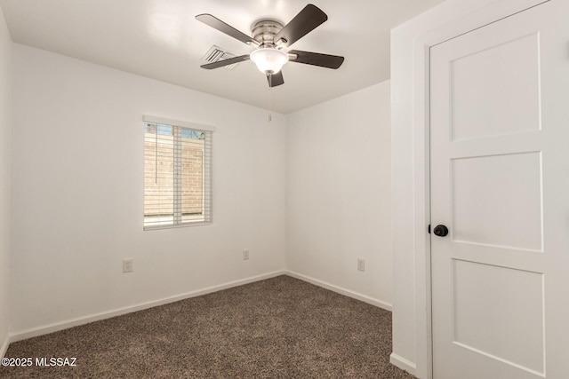 407 E 35th St, Tucson, AZ 85713 - carpeted spare room with ceiling fan, baseboards, and visible vents