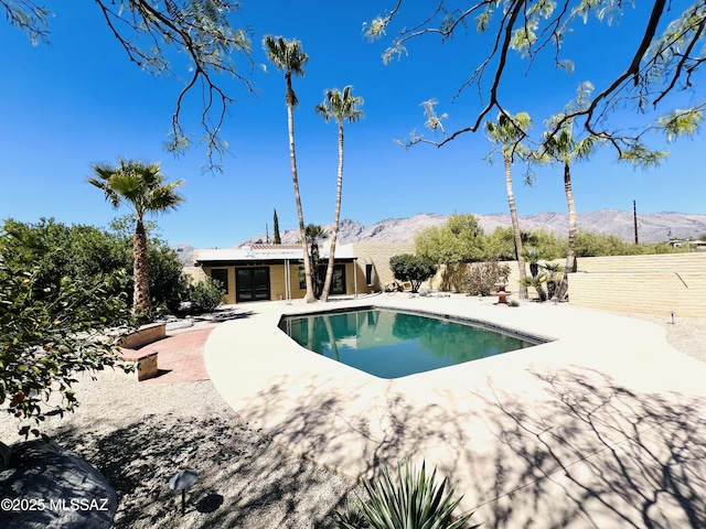 4250 E Aquarius Dr, Tucson, AZ 85718 - view of swimming pool featuring a mountain view and a patio