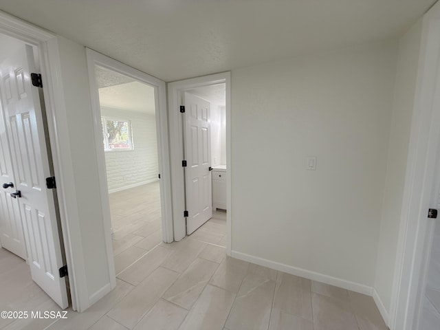 hall with baseboards