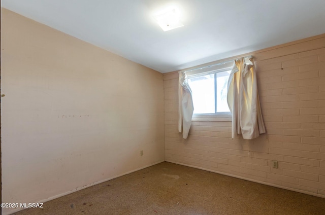 view of spare room