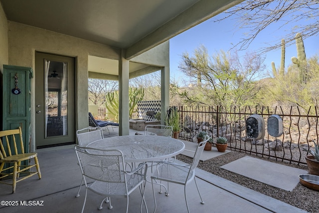 738 S Tohono Ridge Pl, Tucson, AZ 85745 - view of patio / terrace with outdoor dining area