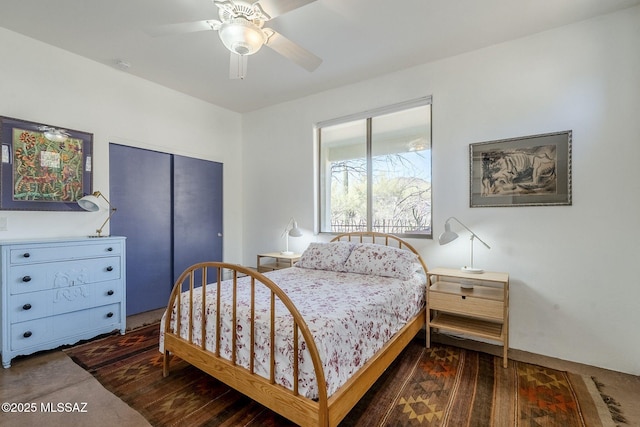 738 S Tohono Ridge Pl, Tucson, AZ 85745 - bedroom with a closet and a ceiling fan