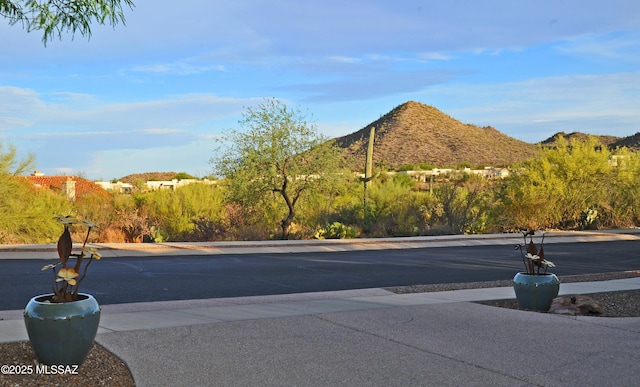 738 S Tohono Ridge Pl, Tucson, AZ 85745 - view of asphalt street with a mountain view and sidewalks