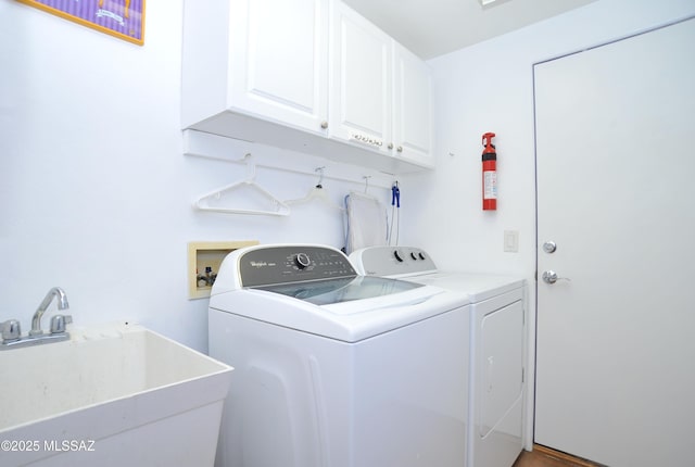 738 S Tohono Ridge Pl, Tucson, AZ 85745 - laundry room featuring separate washer and dryer and cabinet space
