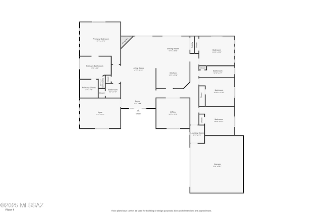 738 S Tohono Ridge Pl, Tucson, AZ 85745 - view of floor plan / room layout