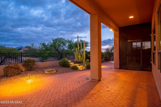 37717 S Terrace Park Dr, Saddlebrooke, AZ 85739 - view of patio / terrace with fence