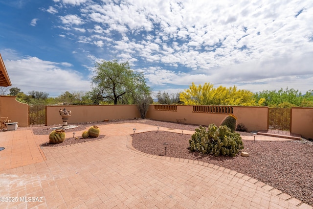 view of patio / terrace featuring fence private yard