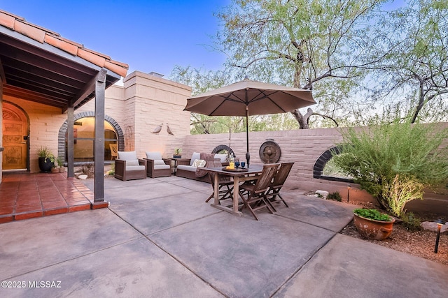 4401 E Havasu Rd, Tucson, AZ 85718 - view of patio with a fenced backyard