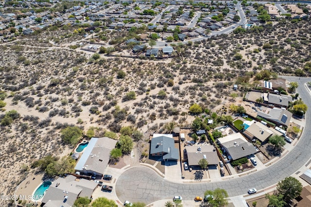 bird's eye view featuring a residential view