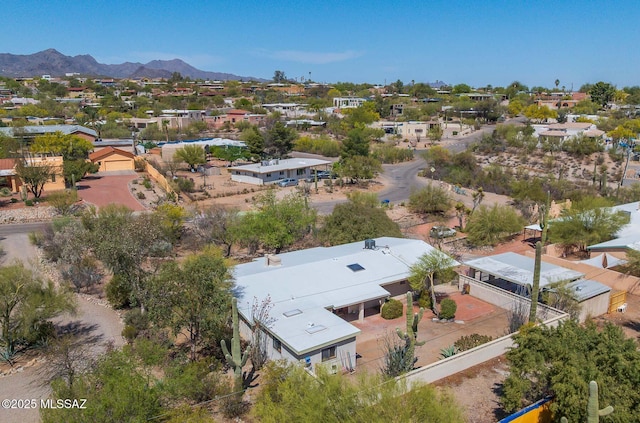 1402 N Camino Miraflores, Tucson, AZ 85745 - aerial view of residential area featuring a mountain backdrop