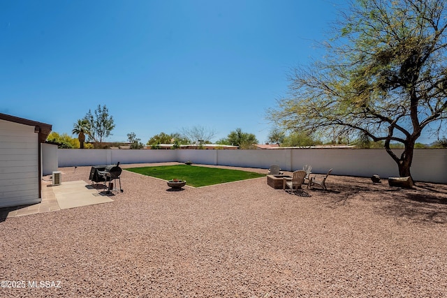 3315 N Tucson Blvd, Tucson, AZ 85716 - fenced backyard with a patio area