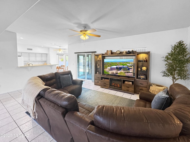 3021 E Dellwood Pl, Vail, AZ 85641 - tiled living area featuring ceiling fan