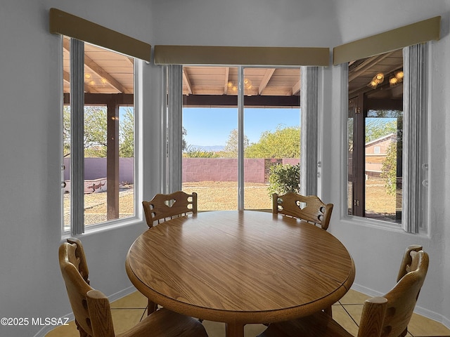 3021 E Dellwood Pl, Vail, AZ 85641 - dining space featuring baseboards and tile patterned floors