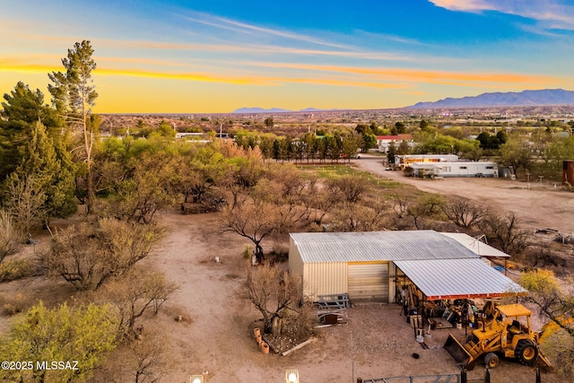 822 E Pomerene Rd, Benson, AZ 85602 - aerial view at dusk of a mountain view