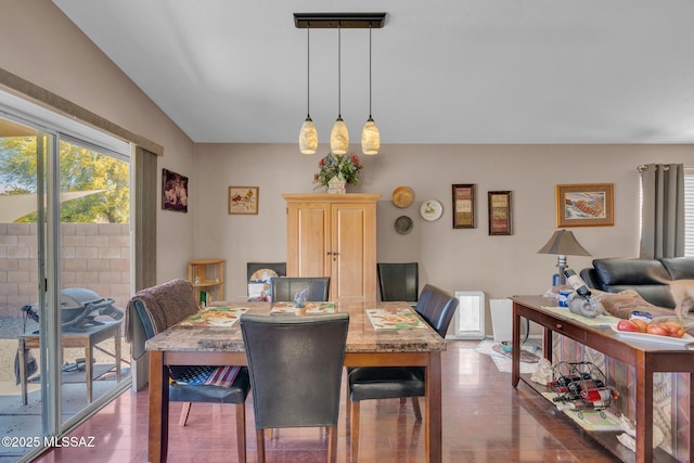 view of dining space