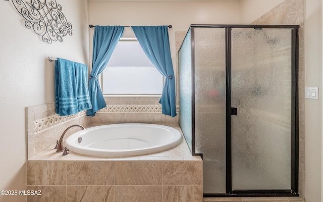 9125 S Crows Nest Ct, Tucson, AZ 85756 - full bathroom with a bath and a shower stall
