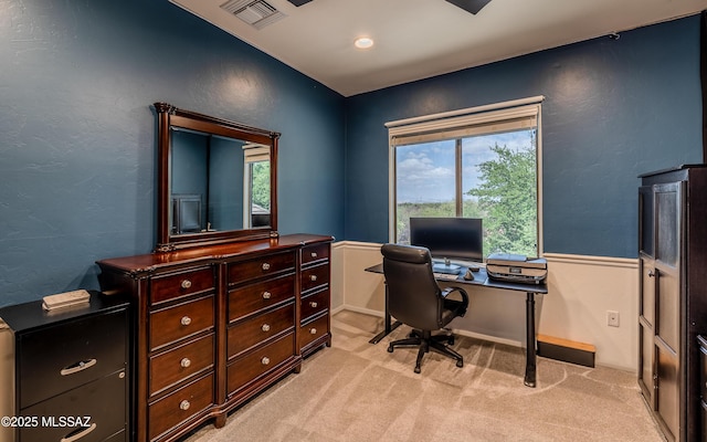 9125 S Crows Nest Ct, Tucson, AZ 85756 - home office featuring light colored carpet
