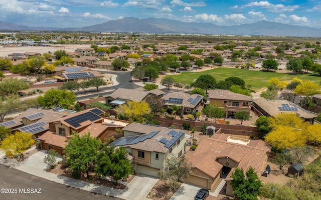 9125 S Crows Nest Ct, Tucson, AZ 85756 - aerial view of residential area featuring a mountain backdrop