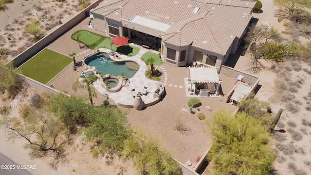aerial view