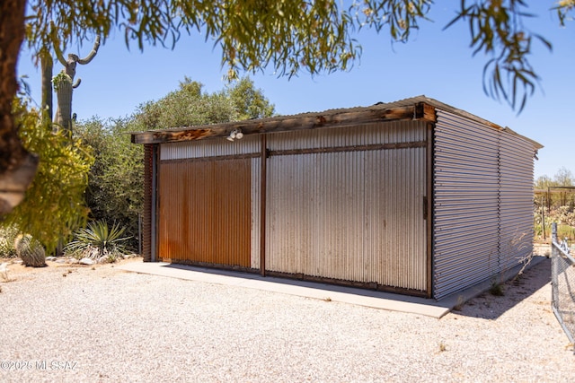view of outbuilding featuring an outdoor structure