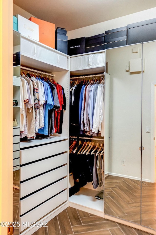 view of closet