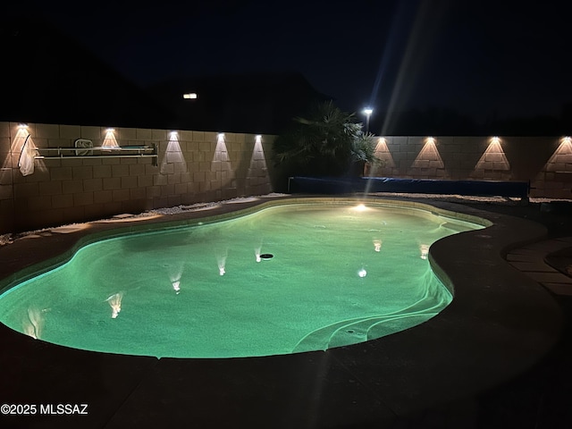 outdoor pool with fence