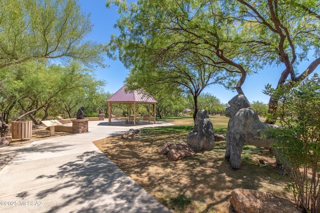 view of home's community with a gazebo