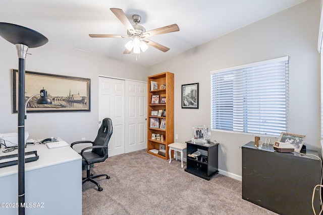 649 W Via, San Mateo, Green Valley, AZ 85614 - carpeted office with ceiling fan and baseboards